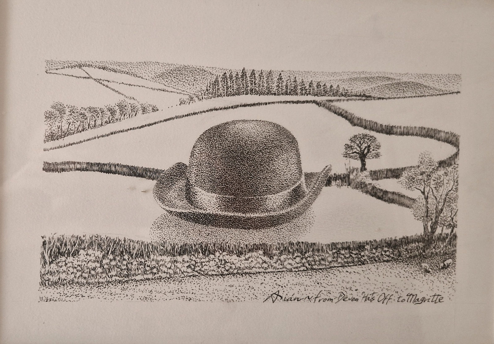 Fernando Asian, Hats off to Magritte, 2019