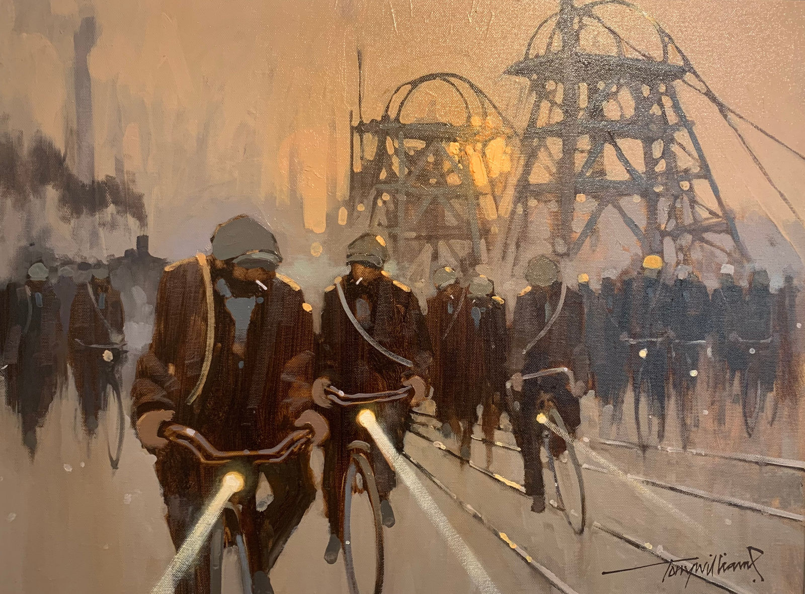 Tony Williams RSMA, The Ghost Miners Sun