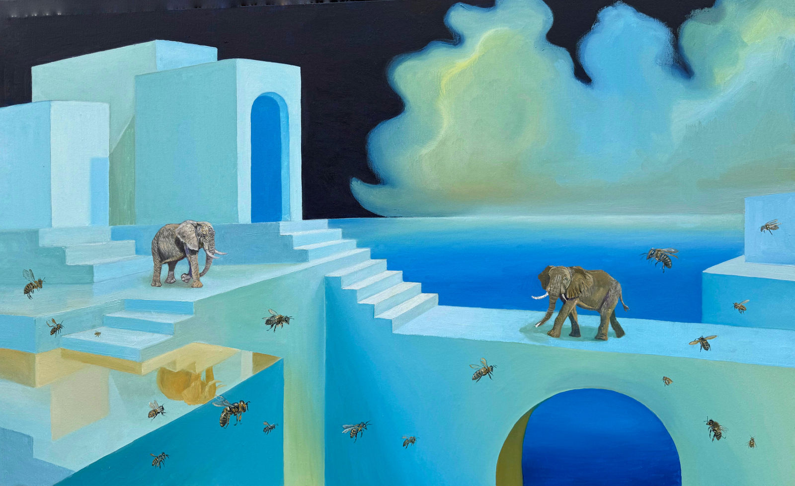 Fernando Asian, The visit Print , 2024