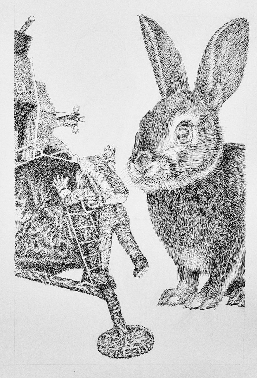 Fernando Asian, Fly me to the Moon Print , 2025