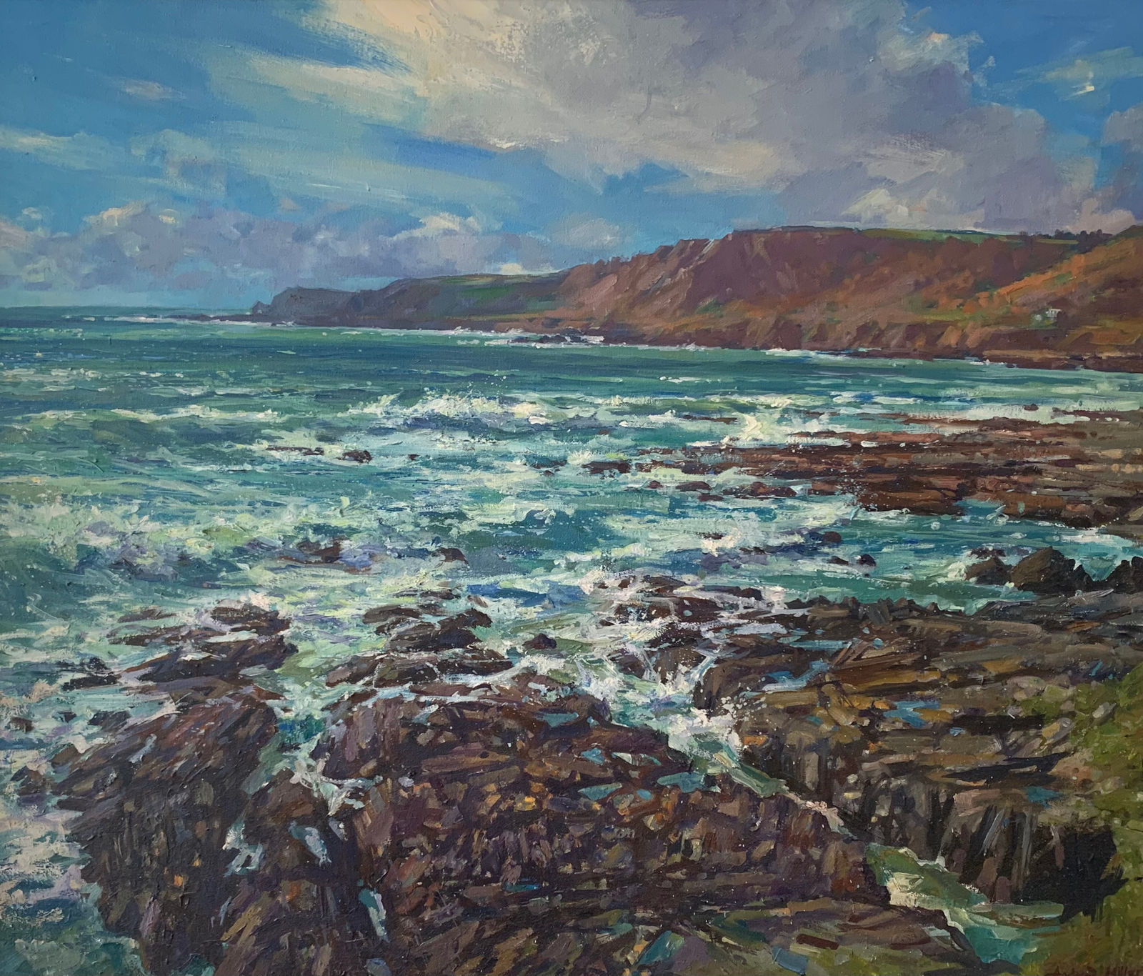 Andrew Miller, Towards Prawle Point from Lannacombe