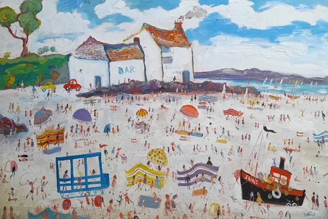 Simeon Stafford, On the Beach at The Pilchard