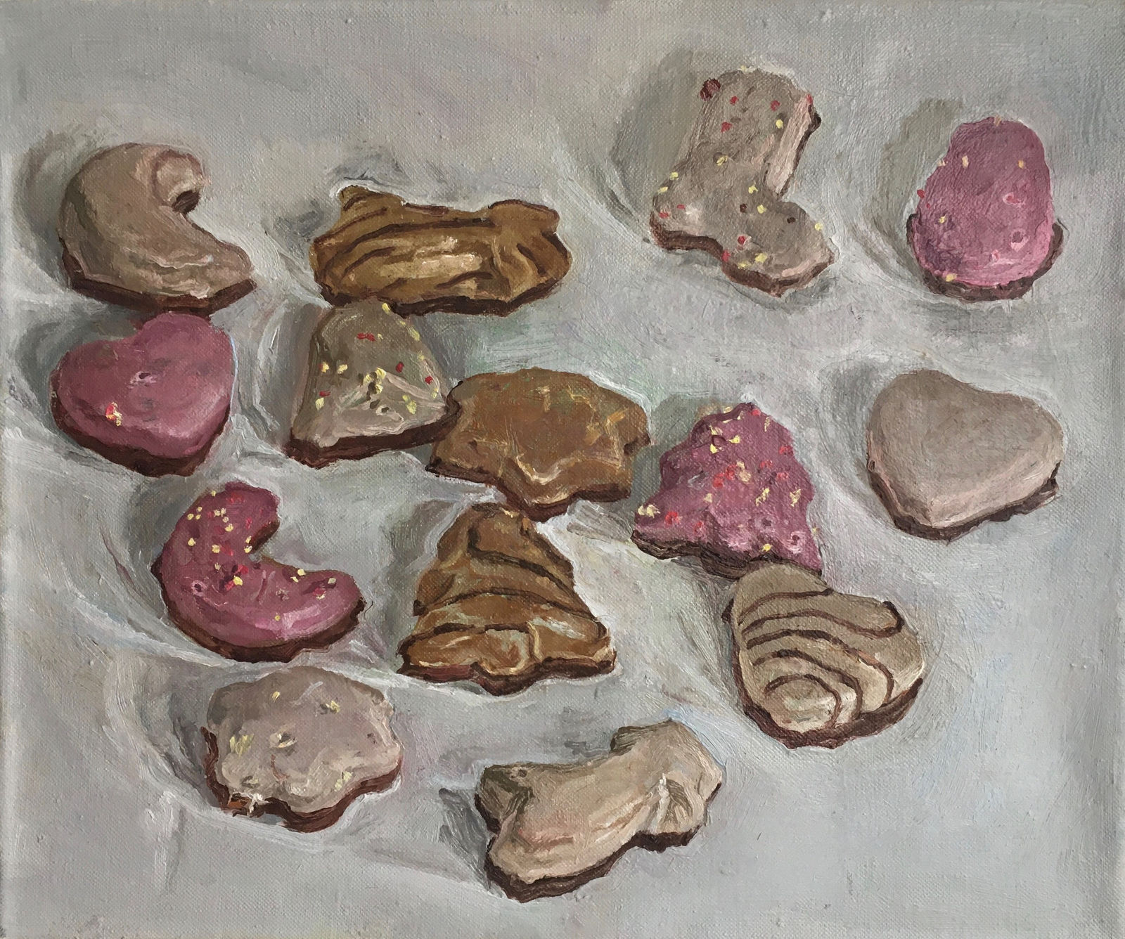 JAMES LLOYD, Christmas Lebkuchen, oil on canvas, 10 x 12 in