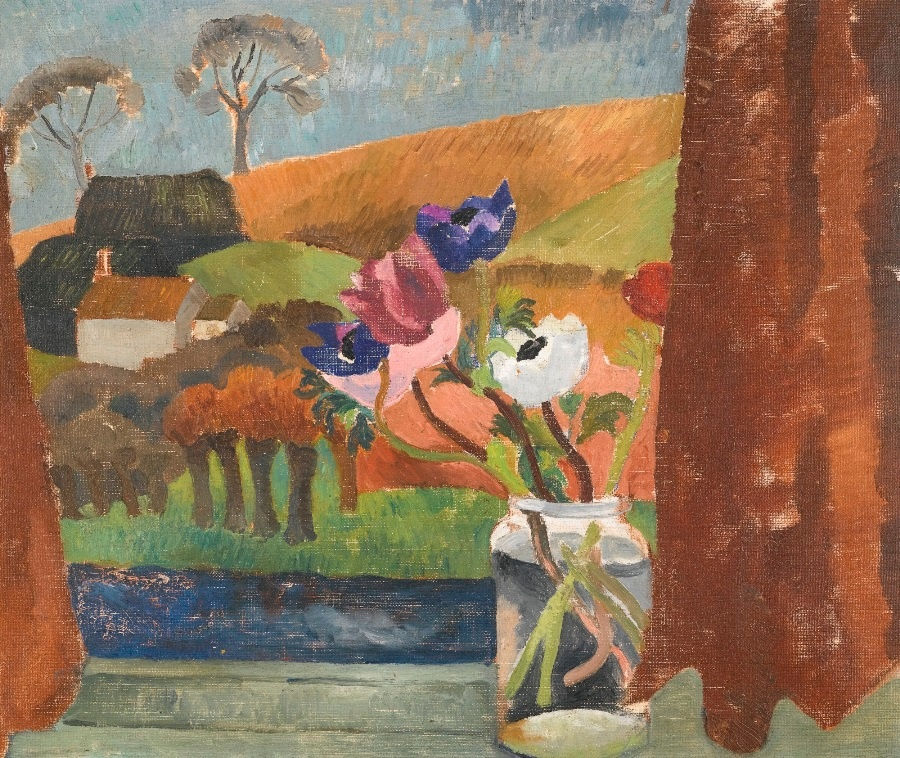 CHRISTOPHER WOOD, Anemones in Window, Broadchalke, Wiltshire, 1928