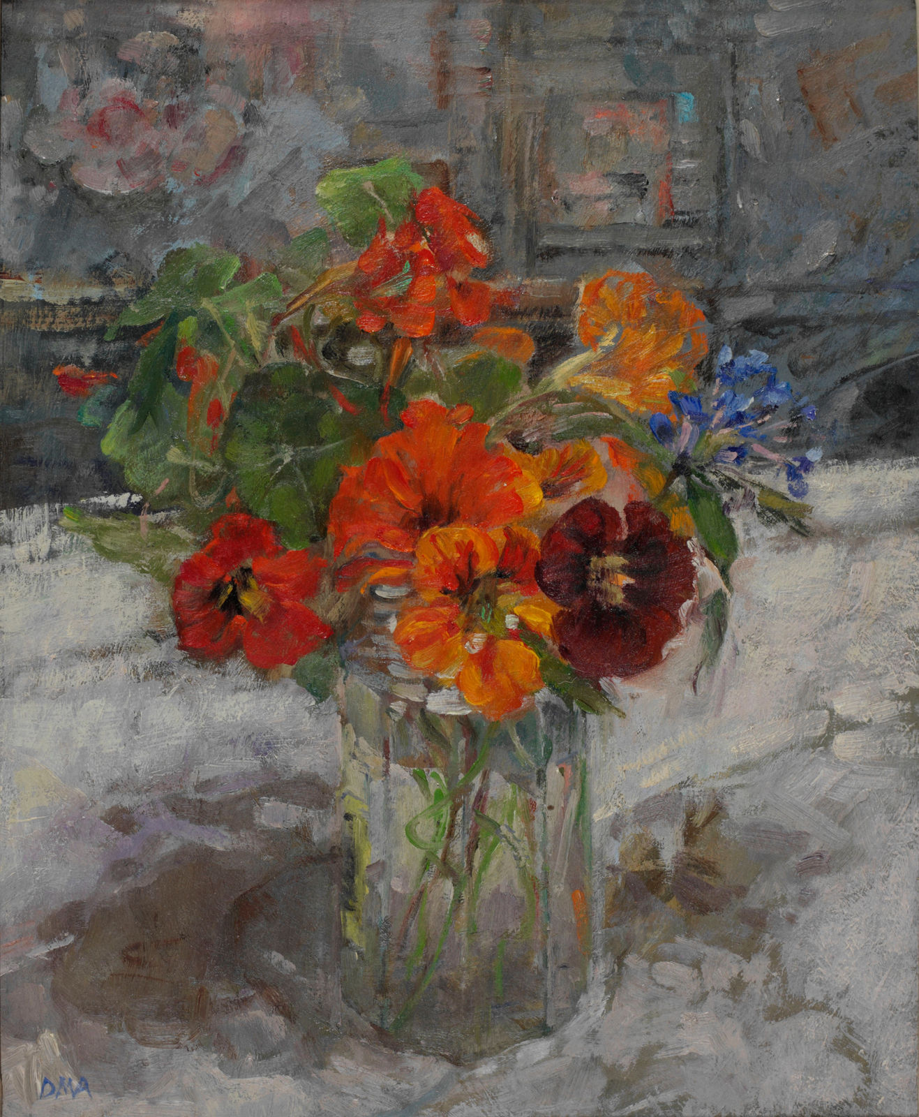 DIANA ARMFIELD, Nasturtiums, Late Flowering