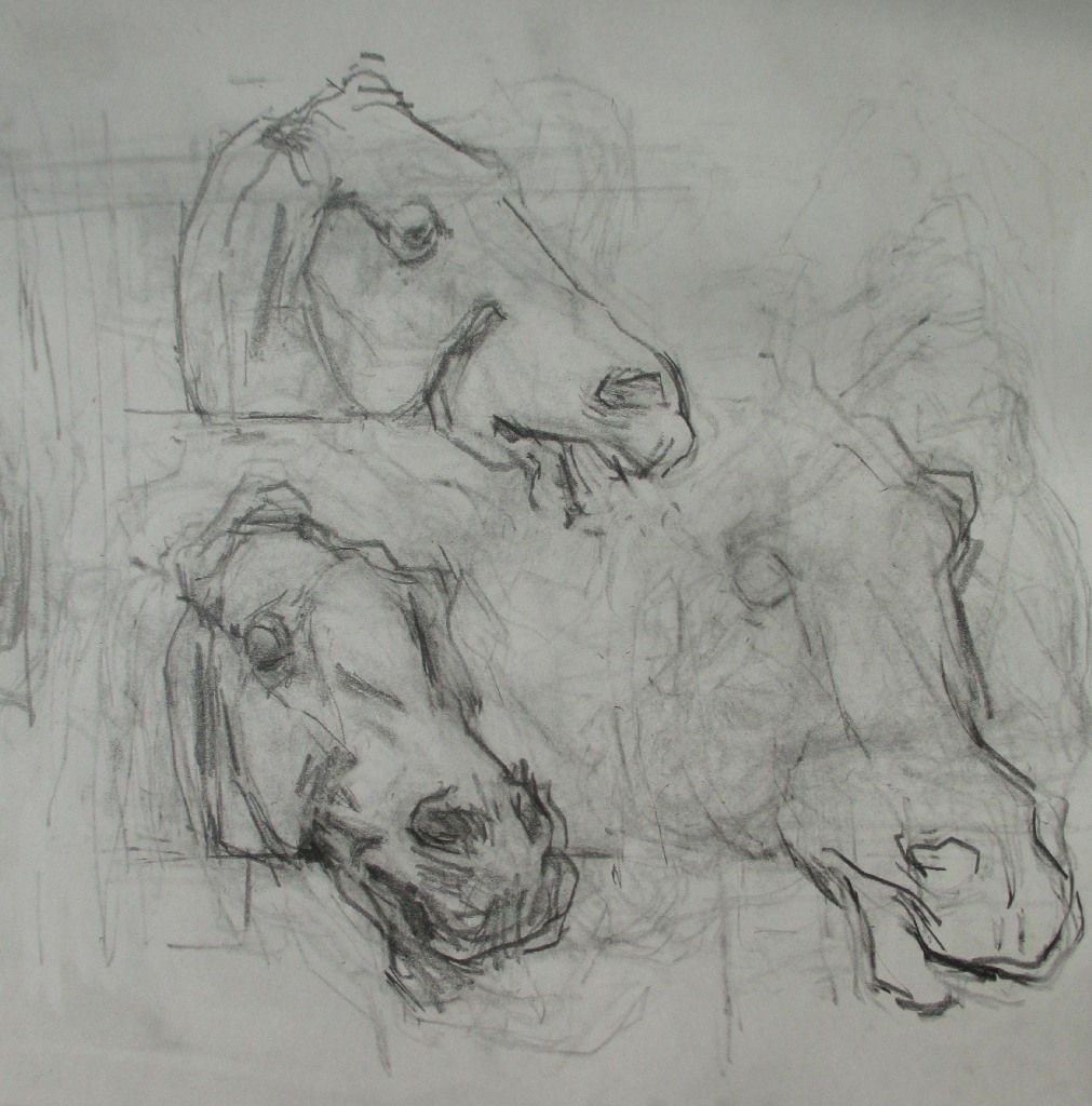 ROBERT DUKES, Parthenon Pediment: Horse's Head, 2020