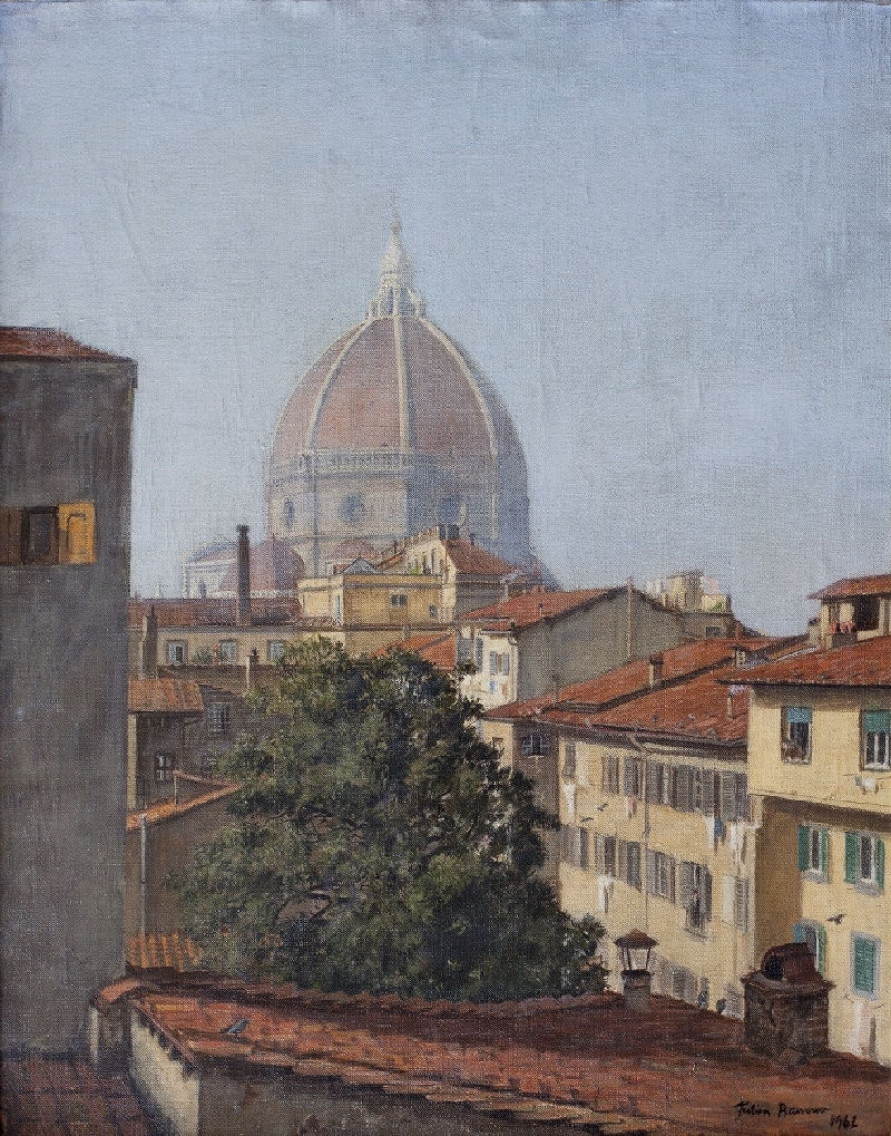 JULIAN BARROW, View from Pietro Annigoni's Studio, Florence, Italy, 1962
