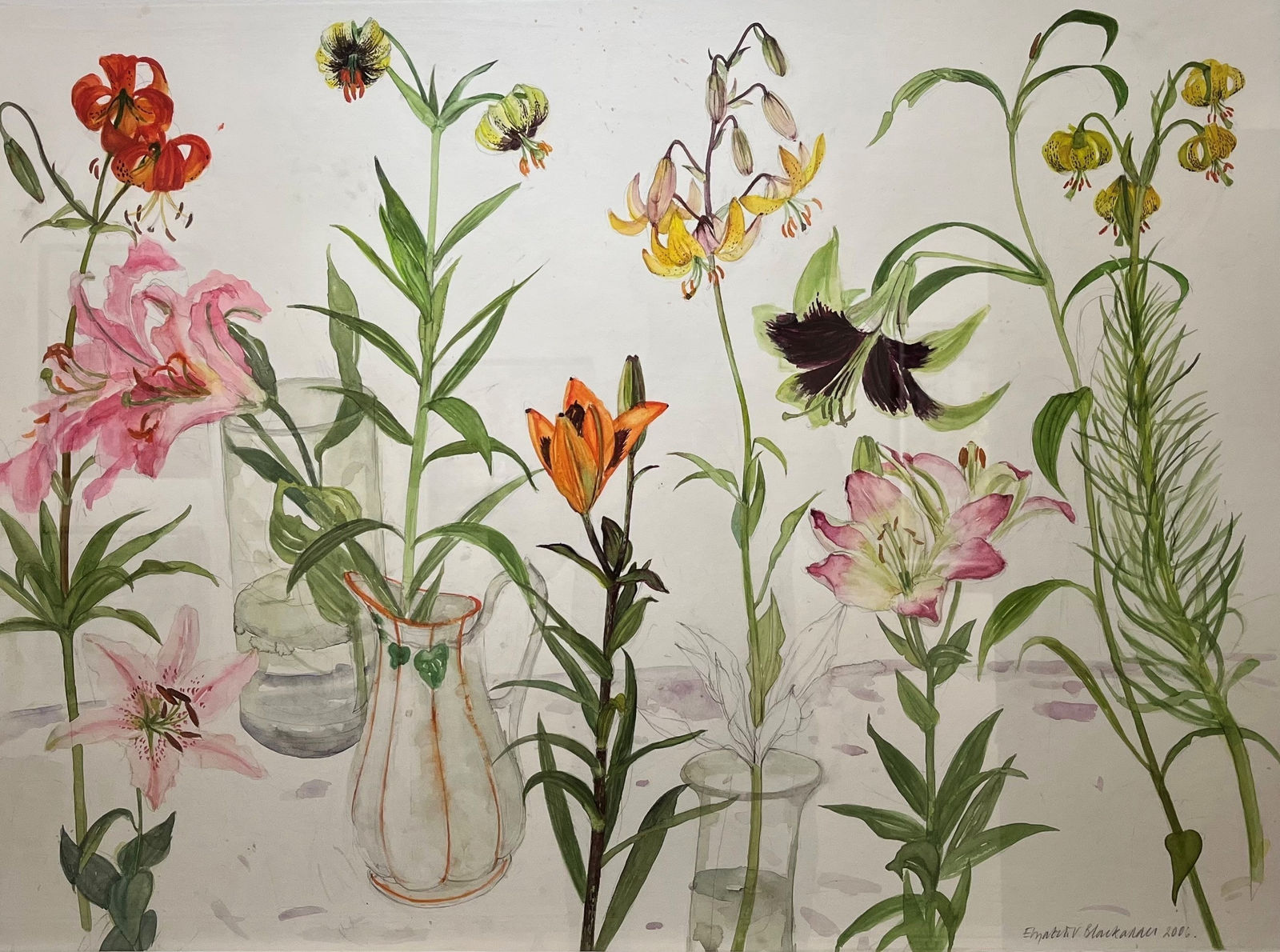 ELIZABETH BLACKADDER, Still Life with Lilies, 2006