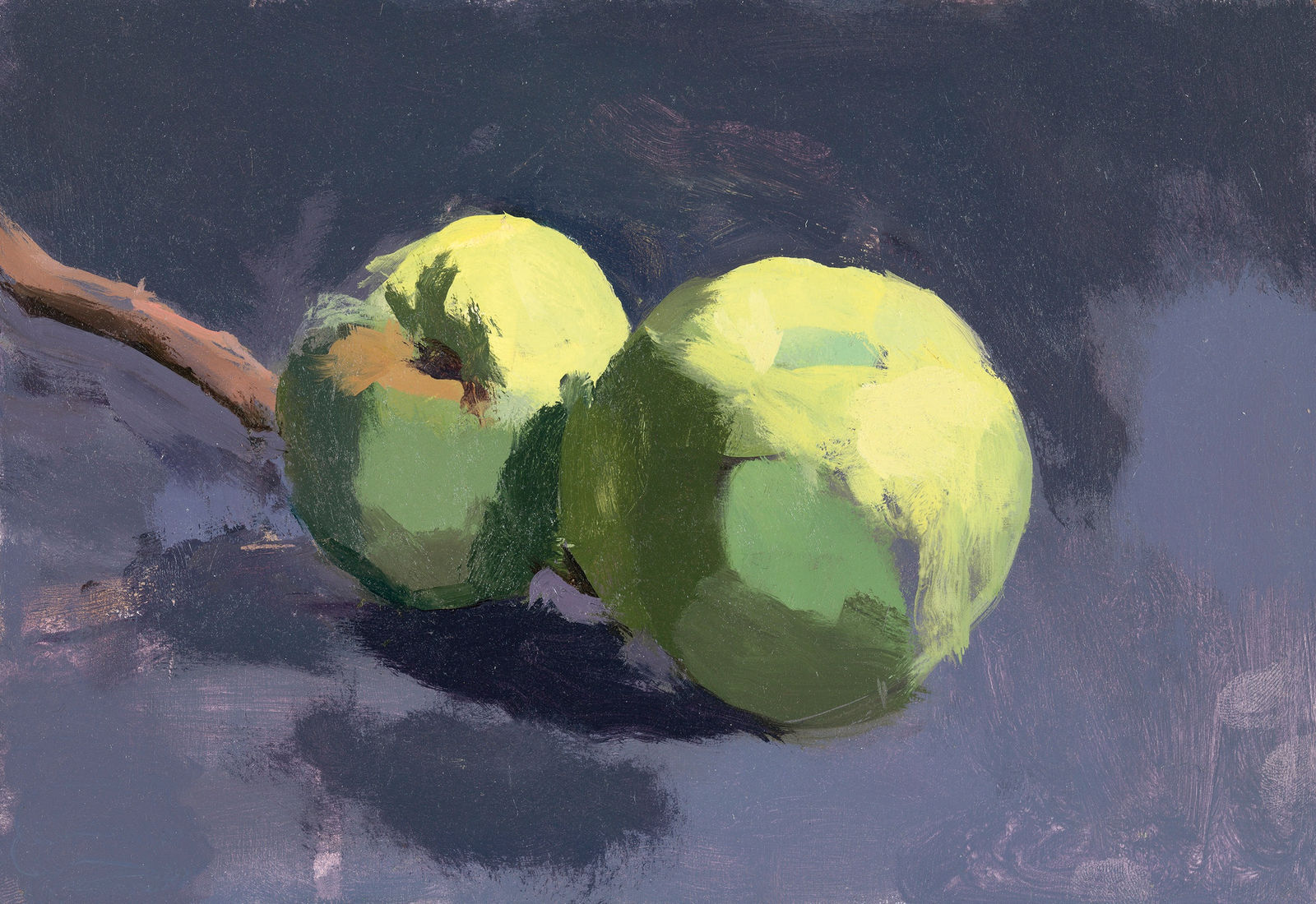 ROBERT DUKES, Two Green Quinces, 2013