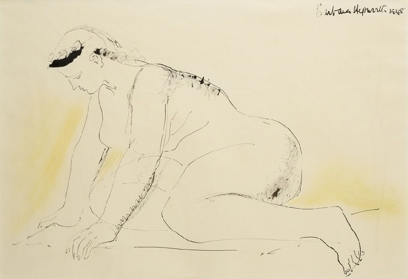 BARBARA HEPWORTH, Crouching Figure, 1948