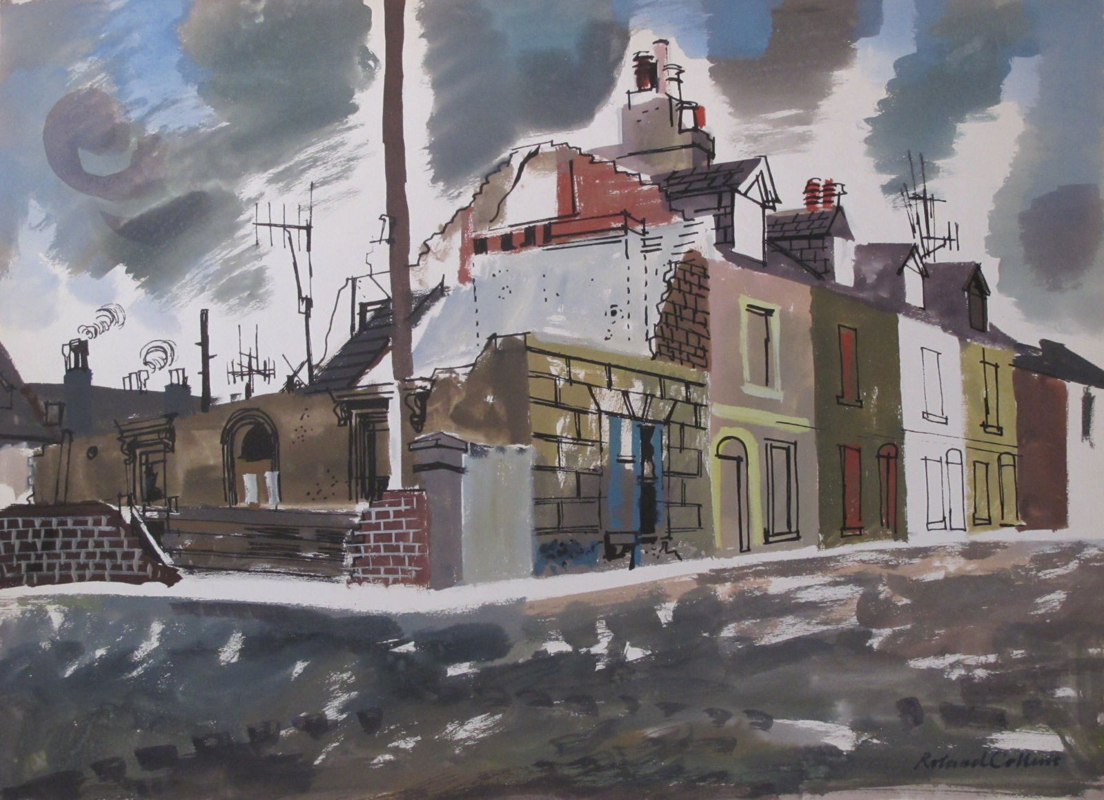 ROLAND COLLINS, Ruin, Whitstable, 1963