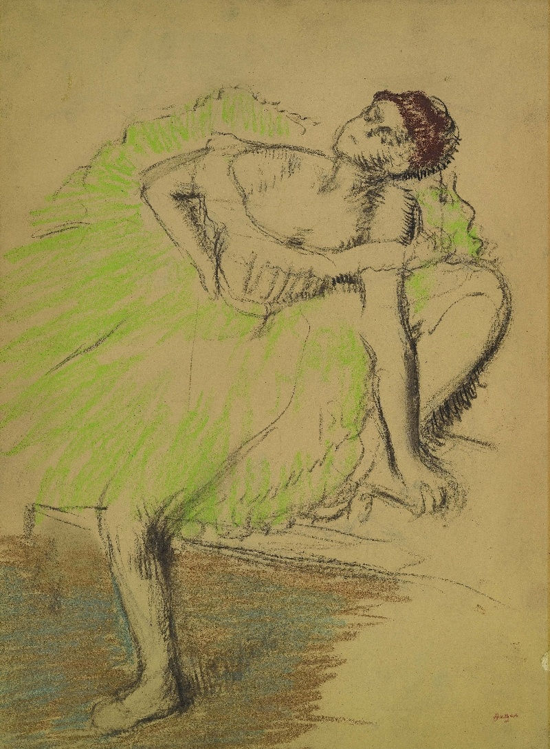 EDGAR DEGAS, Danseuse Assise, c. 1897-1900