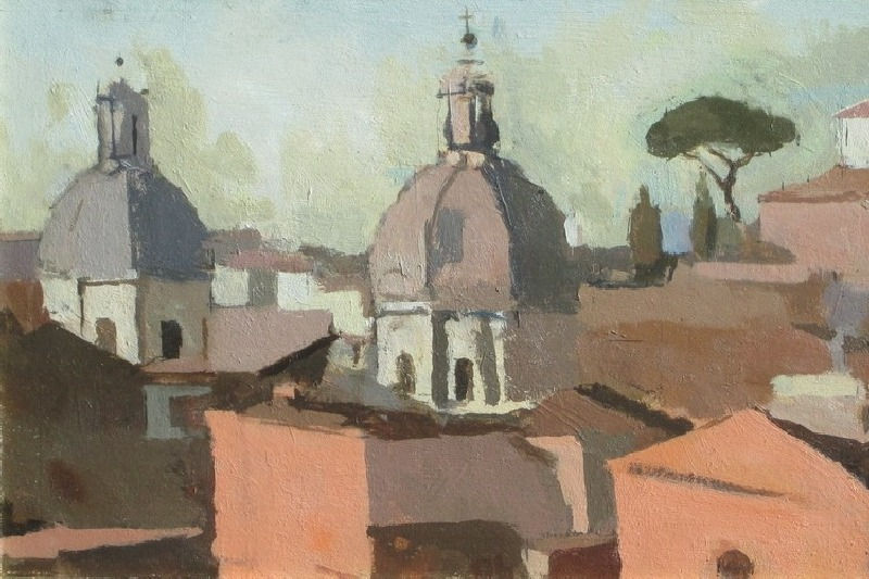 ROBERT DUKES, View of Rome, After Corot, 2017
