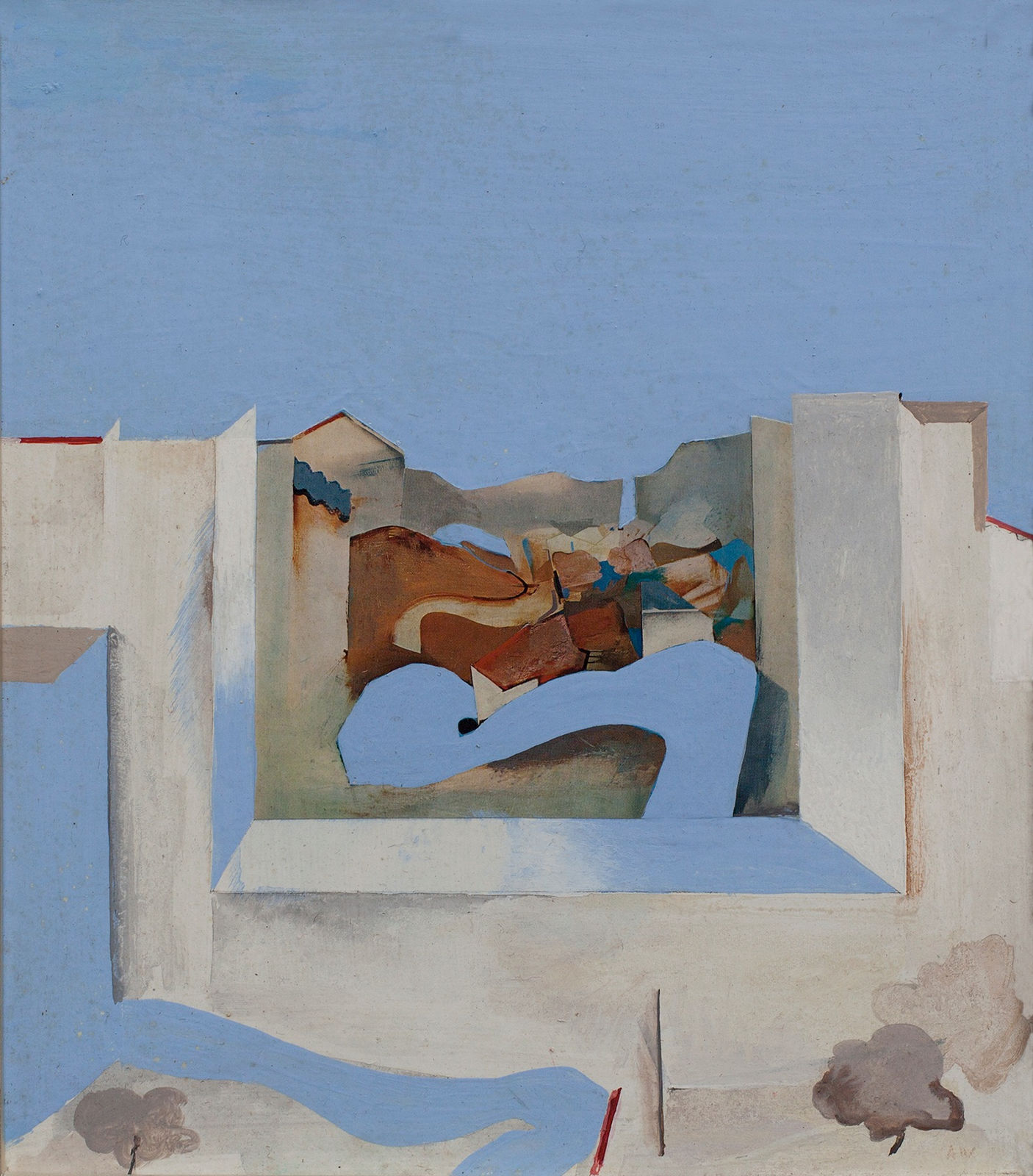 ANTHONY WHISHAW R.A., Blue Road Northwards I, Variation, 1969