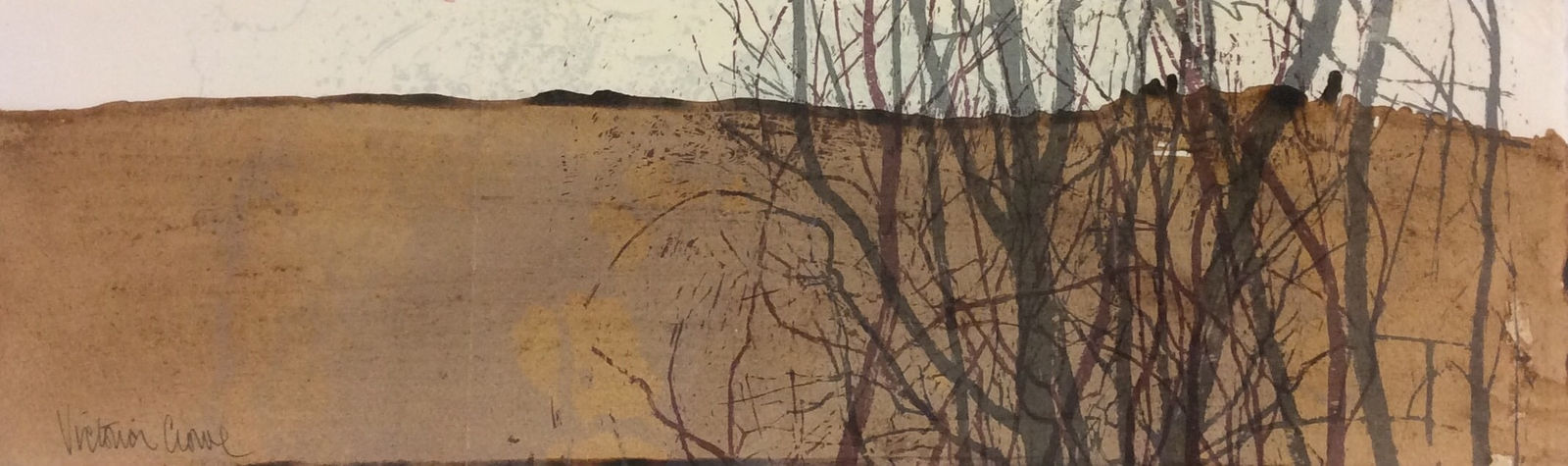 VICTORIA CROWE, Trees with Farmland, 2014