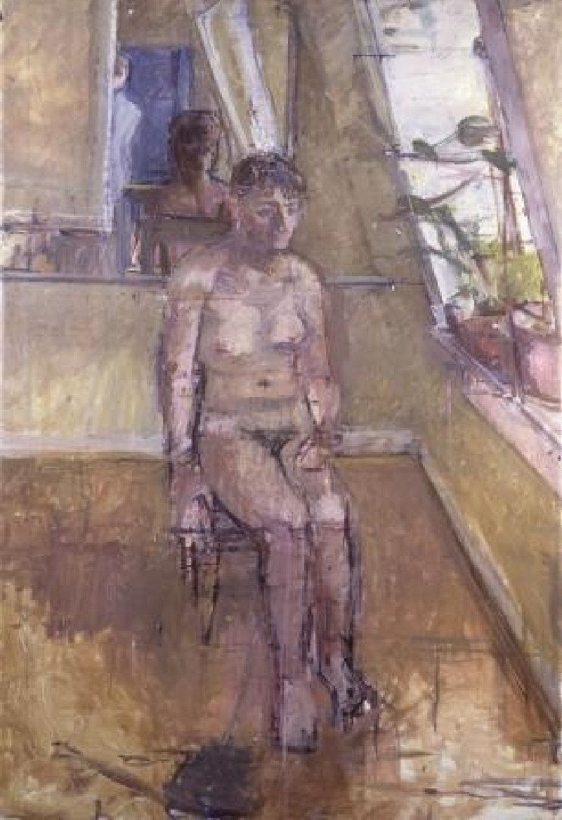 WILLIAM COLDSTREAM CBE, Artist and Model [Belinda Brown], 1983-4