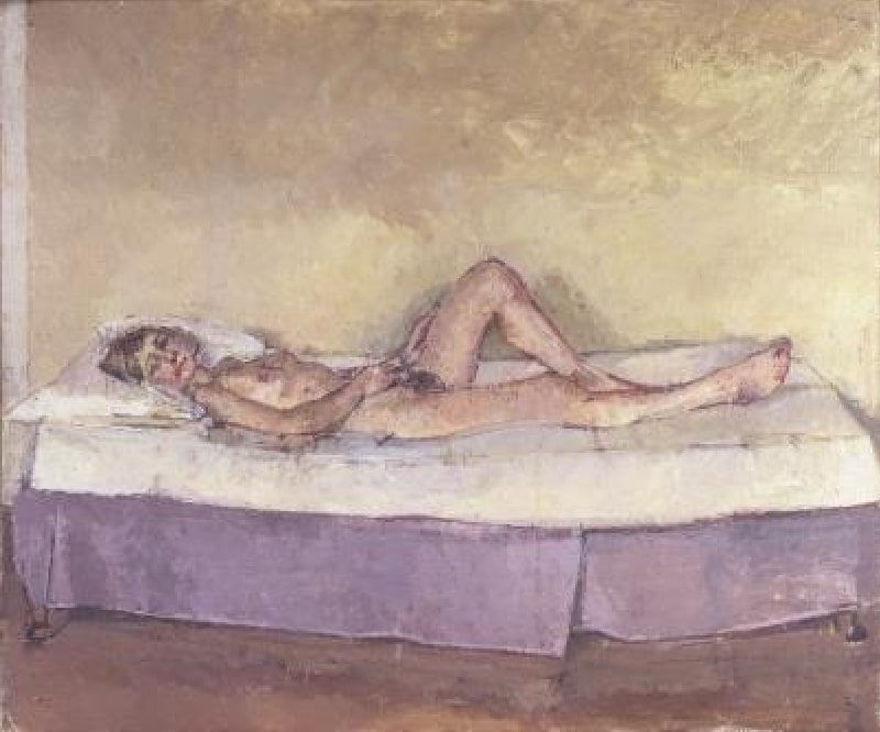 WILLIAM COLDSTREAM CBE, Reclining Nude, II [Catherine Kessler], 1977-8