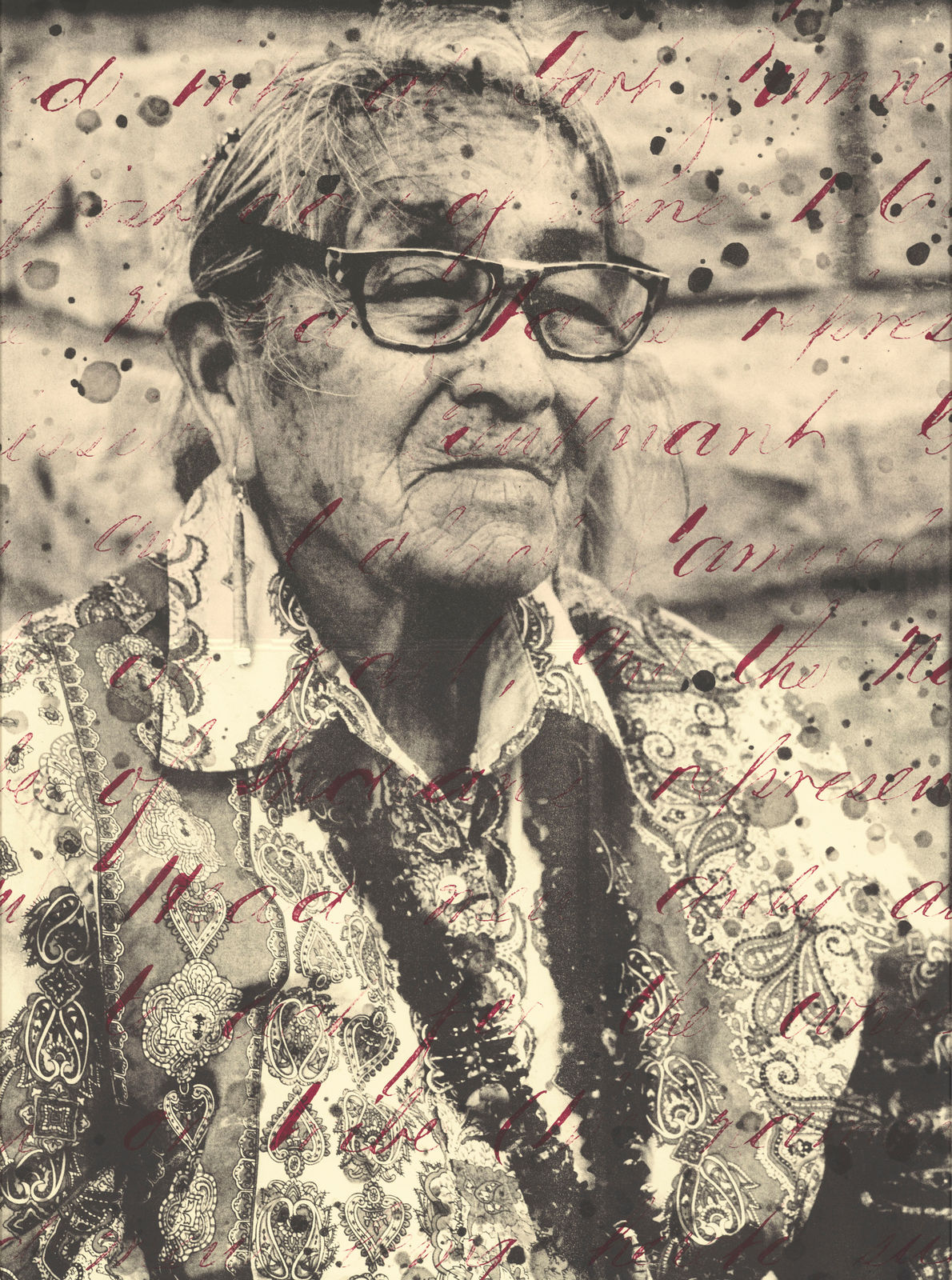 Dakota Mace, Helen Nez (Diné Elder) Naal Tsoos Saní (The Old Paper) Series, 2022