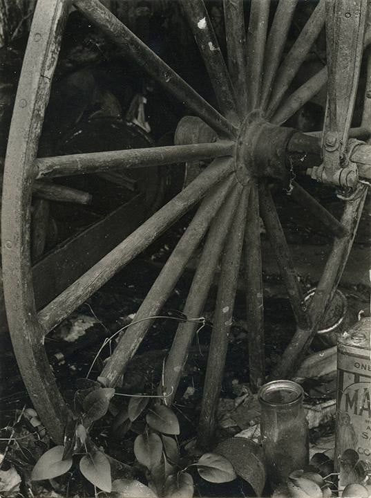 Consuelo Kanaga, Untitled (Wagon Wheel), 1930