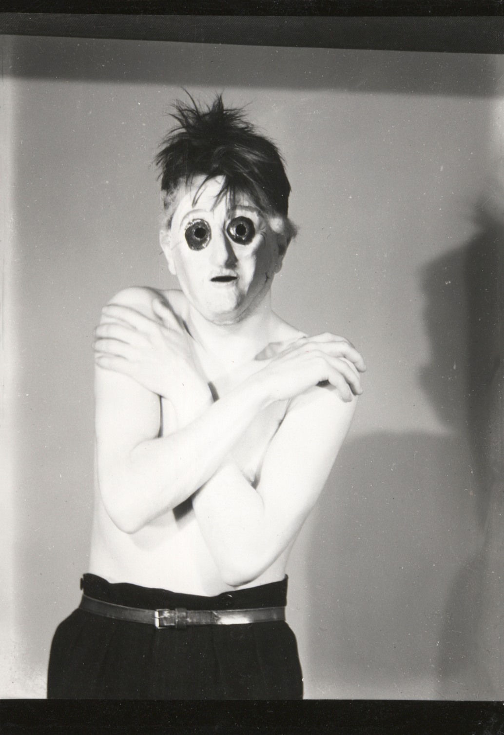 Jacques-André Boiffard, Alberto Giacometti for the series of masks published in 'Documents.', 1930