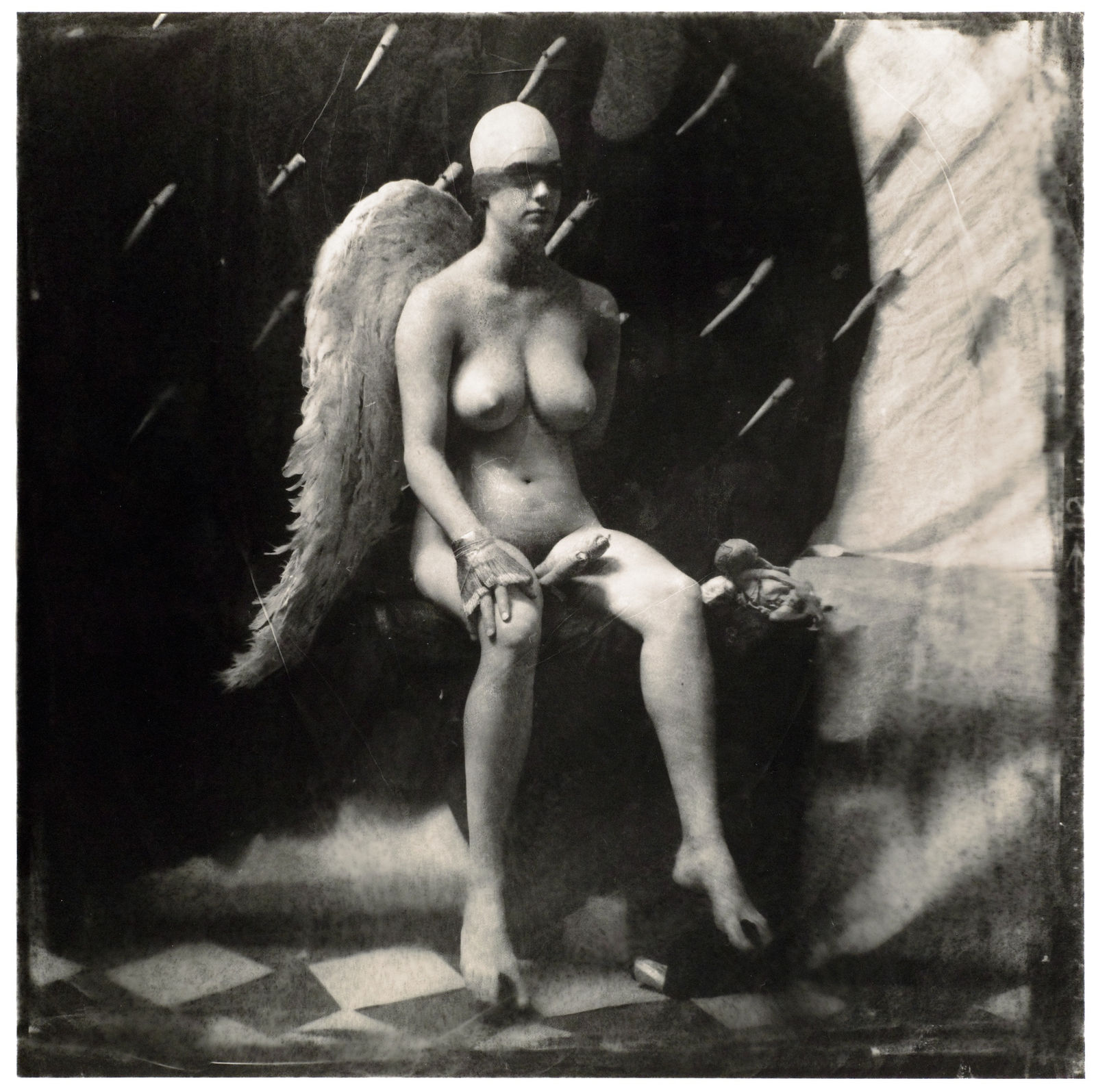 Joel-Peter Witkin, Angel of the Carrots (Unique Encaustic), NM, 1981