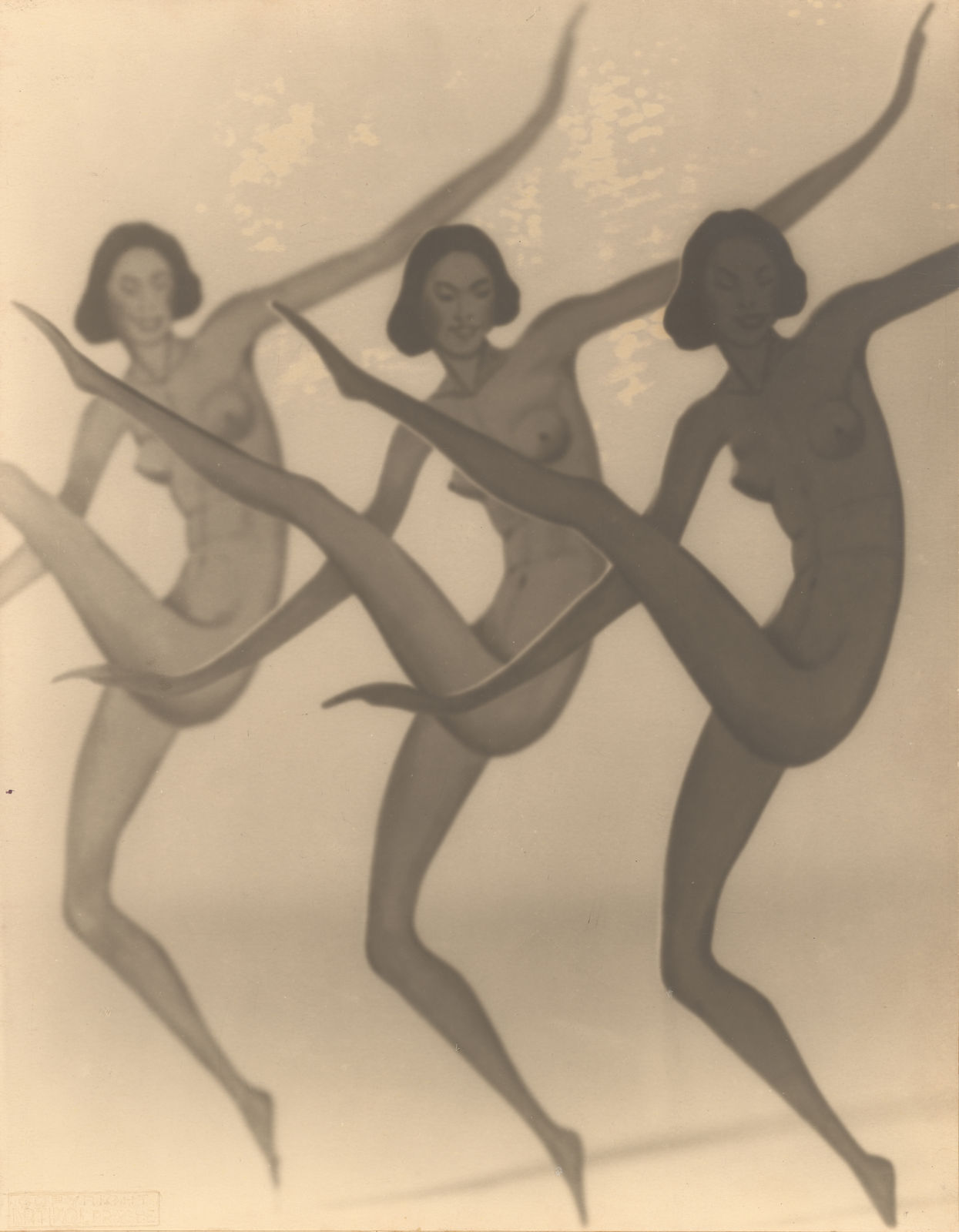 František Drtikol, Cut-outs of dancing nude figures, 1931
