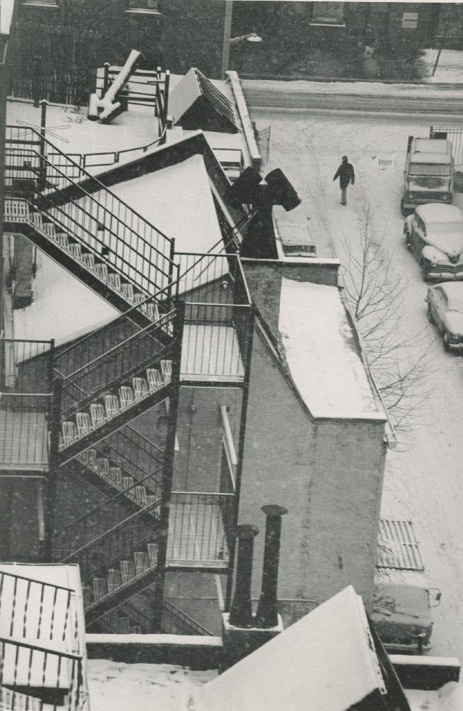André Kertész, MacDougal Alley, February 1, 1977