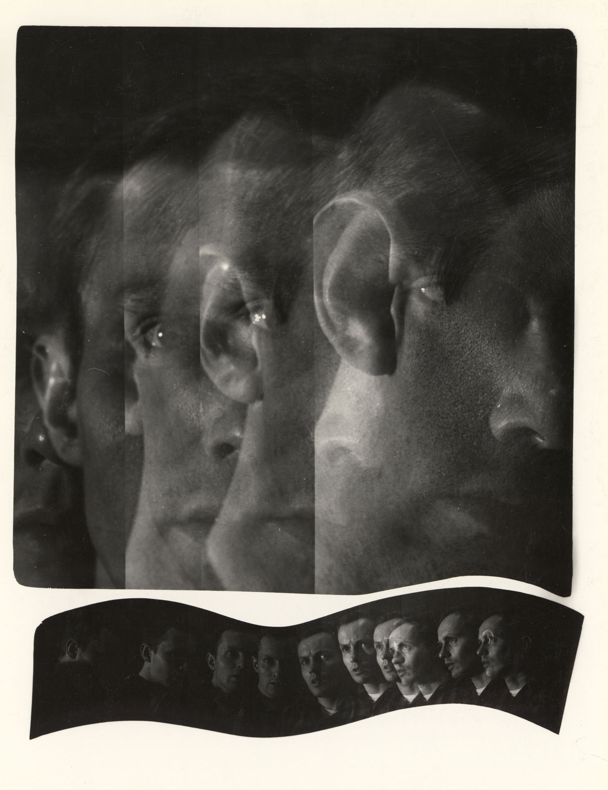 Keith Smith, Multiple Exposure with Remark (a la Picasso Etching), 1966