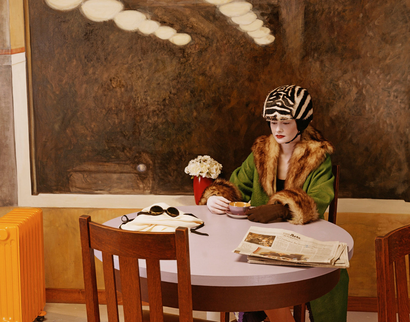 Joel-Peter Witkin, 'The History of Hats In Art' for the New York Times, Hopper, Prada fur helmet, 2006