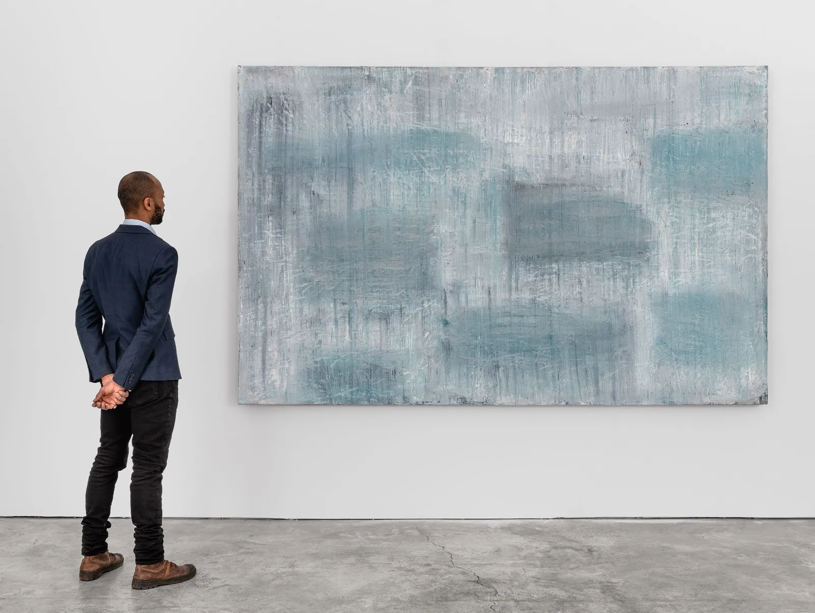 Louise Fishman, WHITE CLOUDS, BLUE MOUNTAINS, 1996