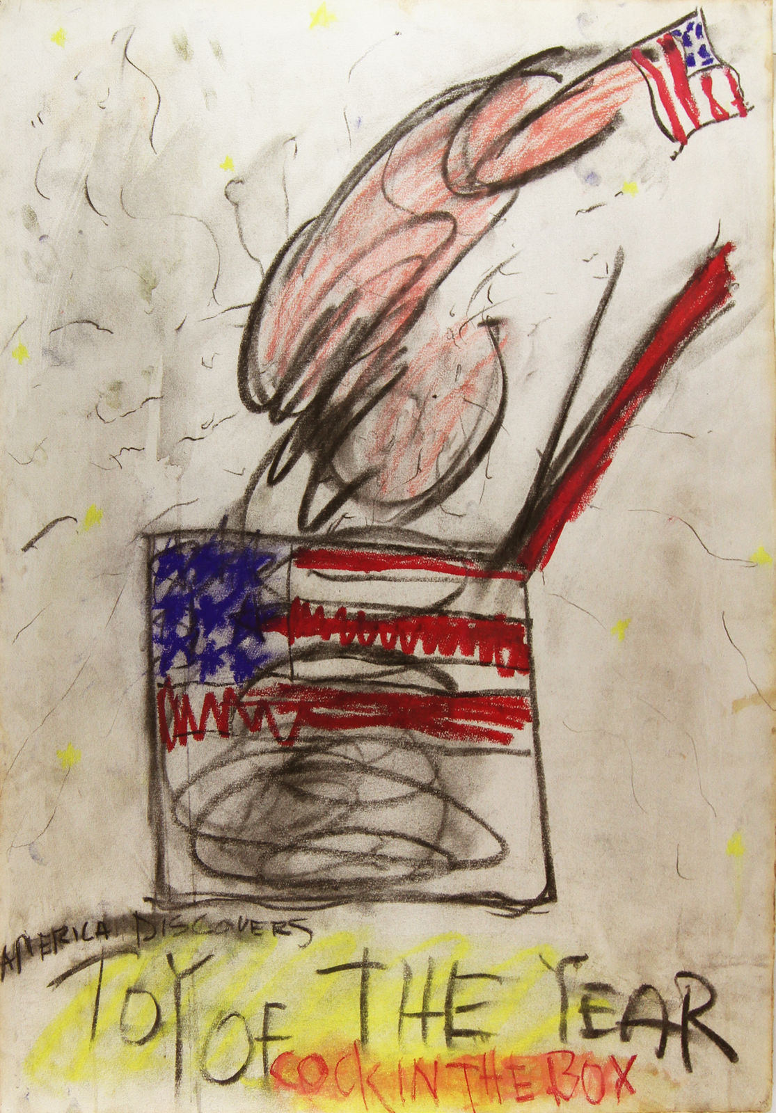 Judith Bernstein, Cock in a Box - Toy of the Year, 1967