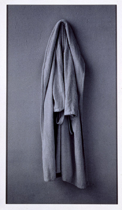 Sophie Calle, The Bathrobe (from the series "Les Autobiographies"), 1988