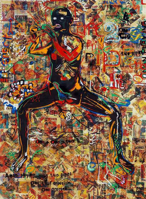 T. Venkanna, Man Playing with Two Pipes, 2009, 2009