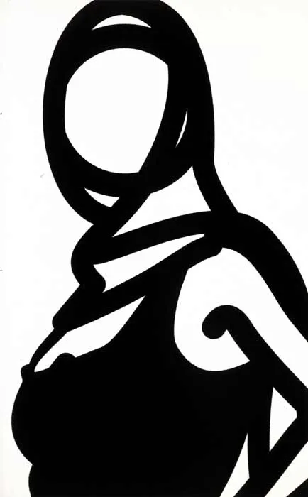 Julian Opie, This is Monique (flocking no. 14), 2004