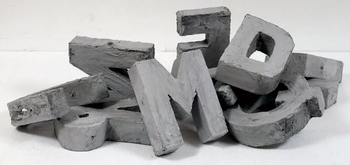 Fiona Banner, Concrete Poetry, 2002