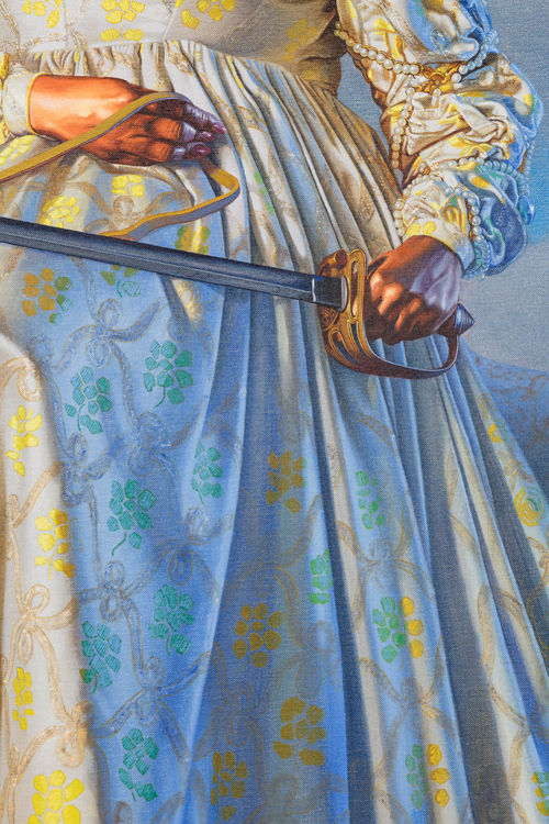 Kehinde Wiley, Equestrian Portrait of Isabella of Bourbon, 2016