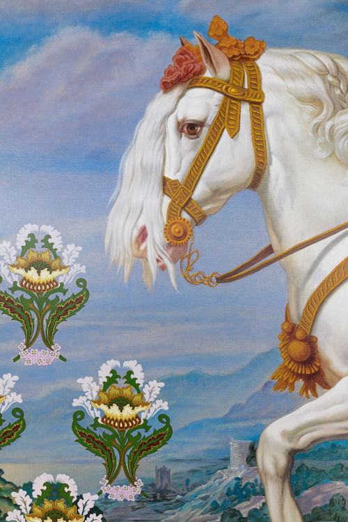 Kehinde Wiley, Equestrian Portrait of Isabella of Bourbon, 2016