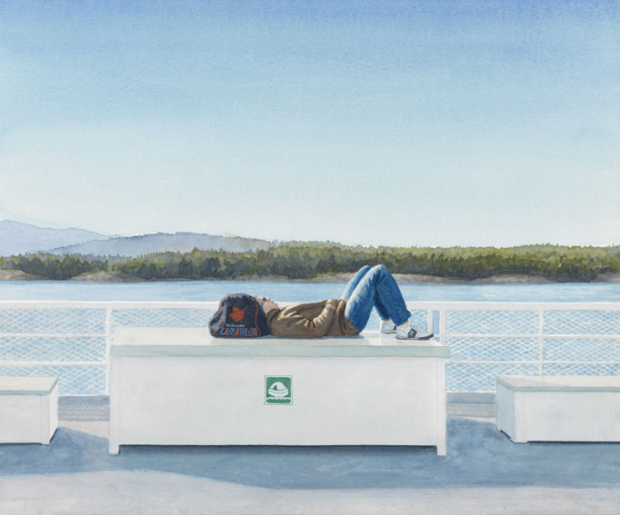 Tim Gardner, Man on Ferry, 2010, 2010