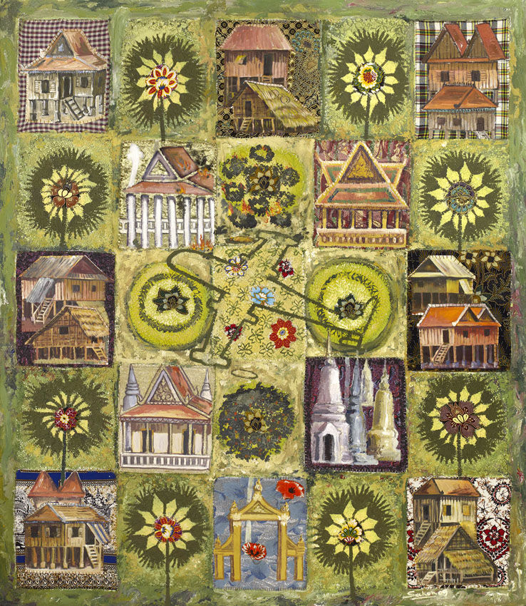 Leang Seckon, Golden Flower Skirt (Somphut Picar Mier), 2009