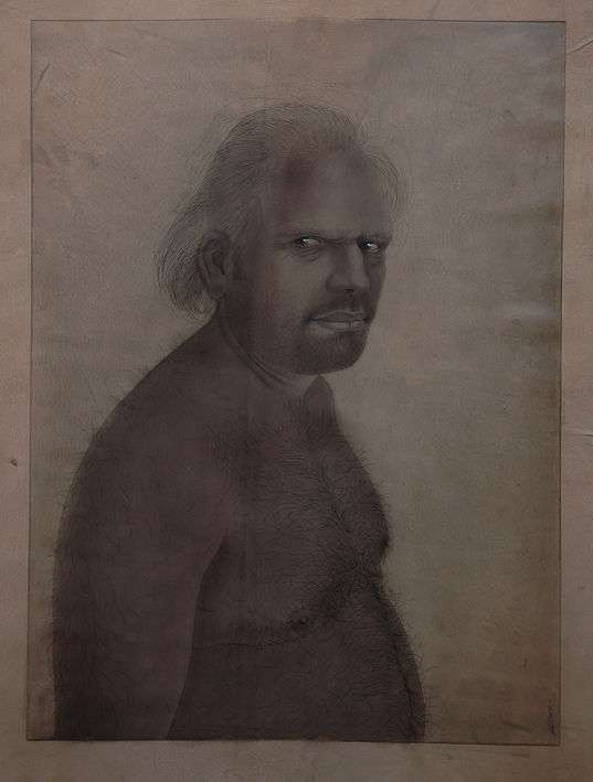 Ali Kazim, Man on Animal Skin, 2010, 2010