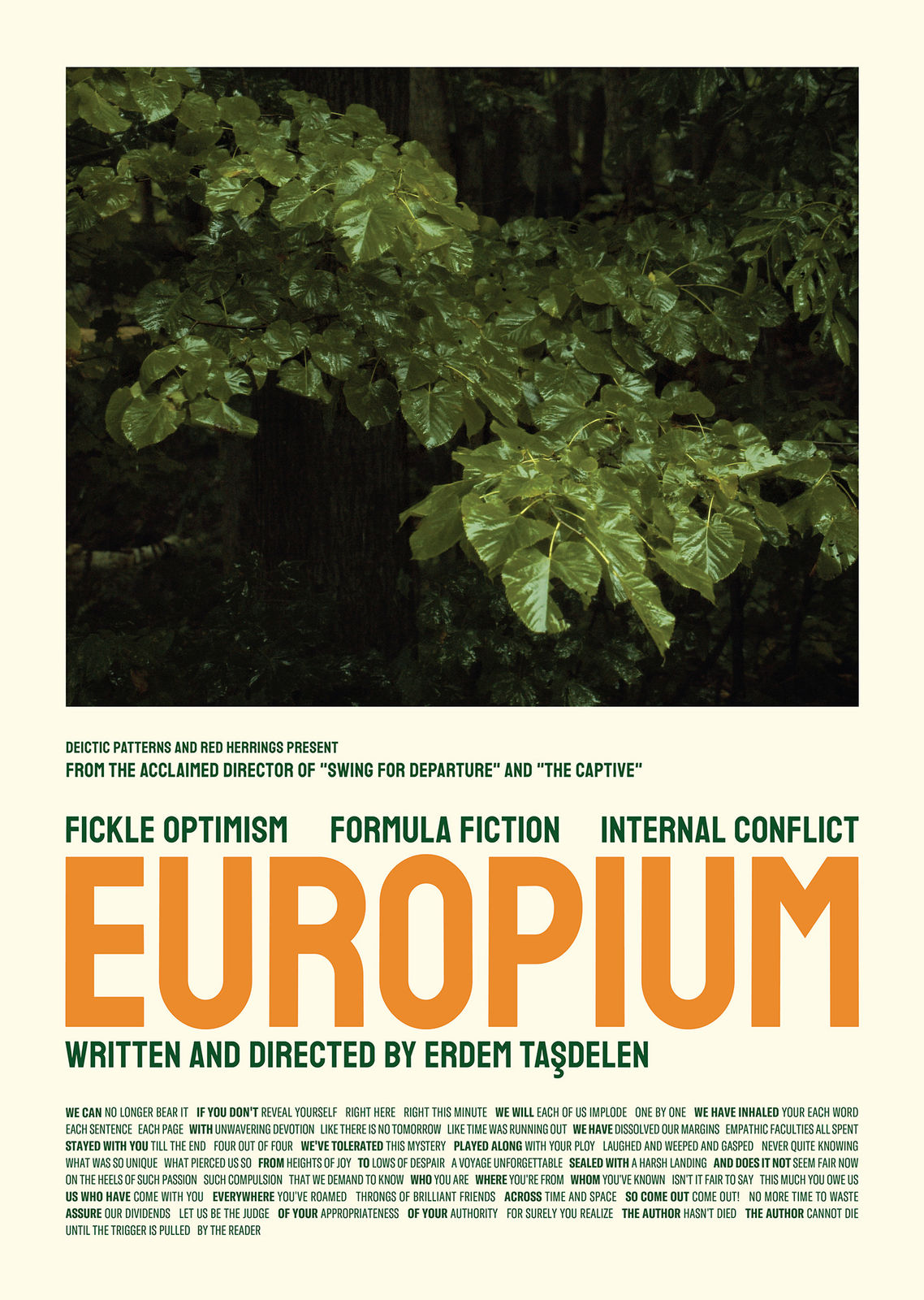 Erdem Taşdelen, Europium (Unmade Films serisinden / From the Unmade Films series), 2022