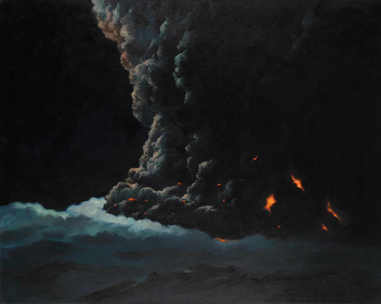 Vahap Avşar, Iceland (Explosion Paintings Series), 2011