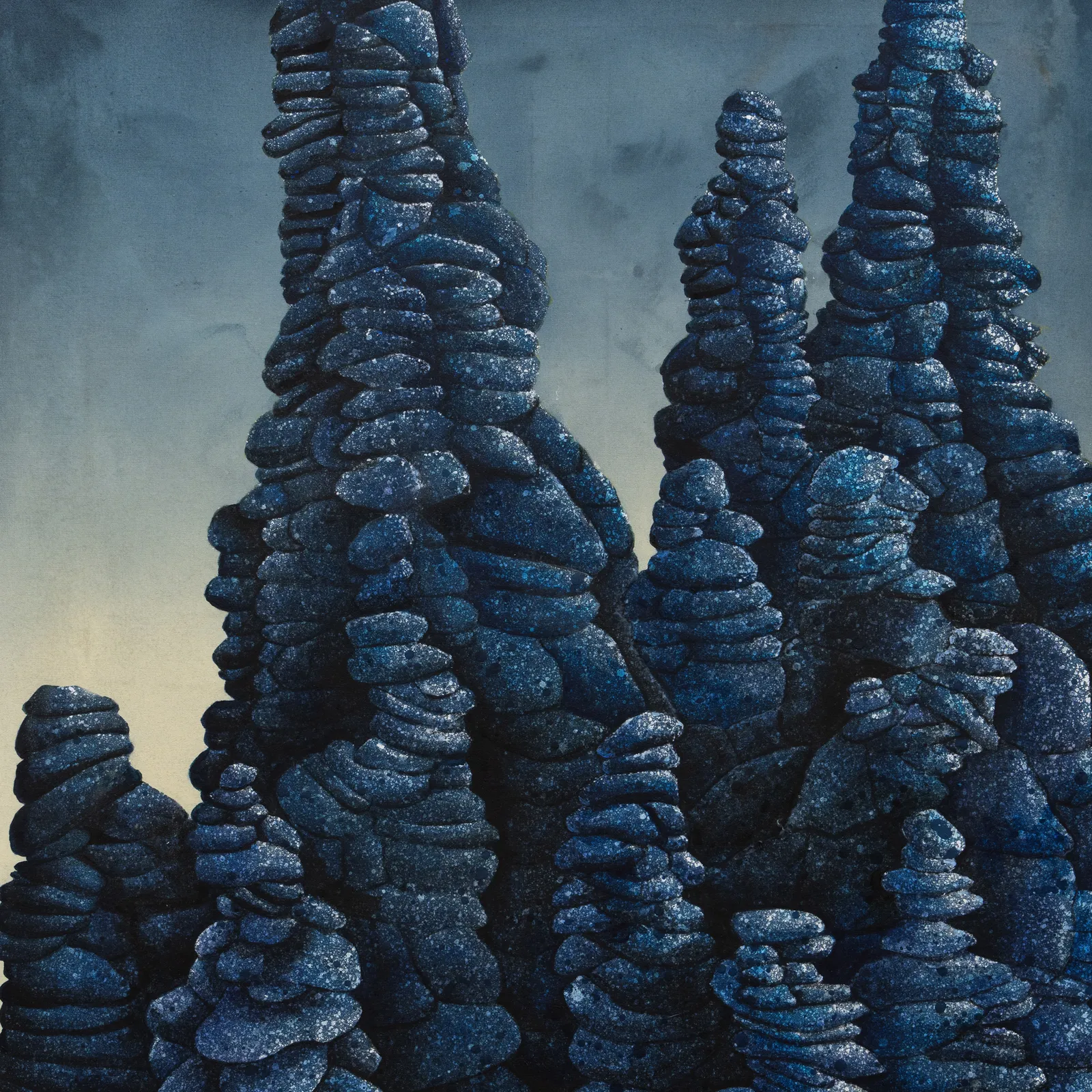 Silvia Giordani (b. 1992) Castels, 2025 Acrylic and oil on canvas 100 × 80 × 3 cm 39 3/8 × 31 1/2 × 1 1/8 in Image courtesy of Buysse Gallery. © Silvia Giordani. All rights reserved.