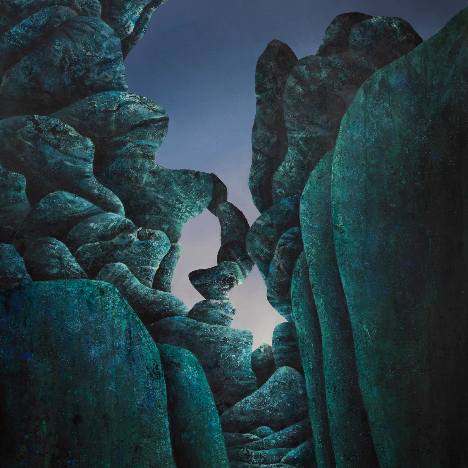 Silvia Giordani (b. 1992) Gates of Dawn, 2026 Acrylic and oil on canvas 120 × 160 × 3 cm 47 1/4 × 63 × 1 1/8 in Image courtesy of Buysse Gallery. © Silvia Giordani. All rights reserved.