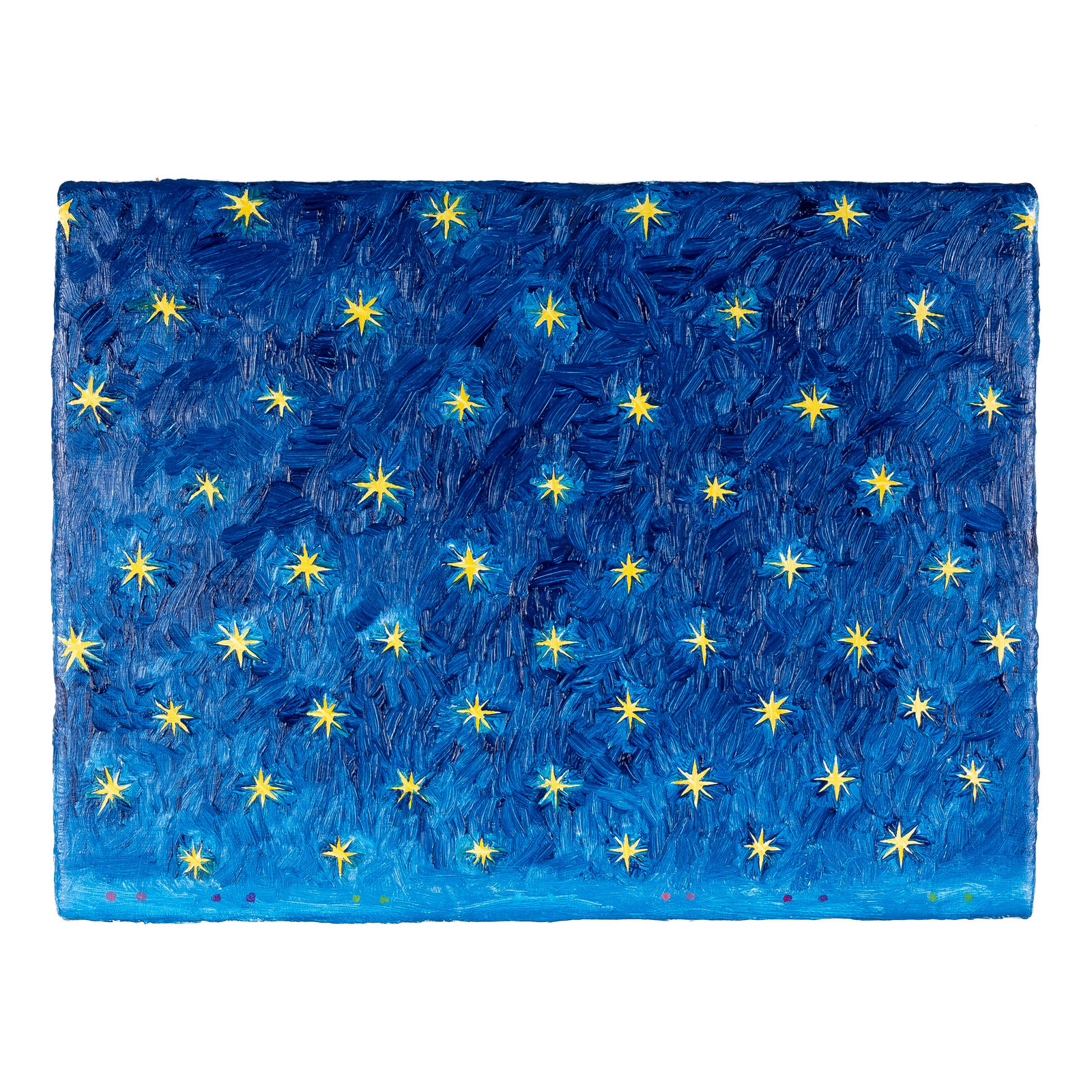 James Rielly, Under starry skies above, 2023, Oil paint on canvas, 29.8 x 40 cm. © Buysse Gallery. All rights reserved.