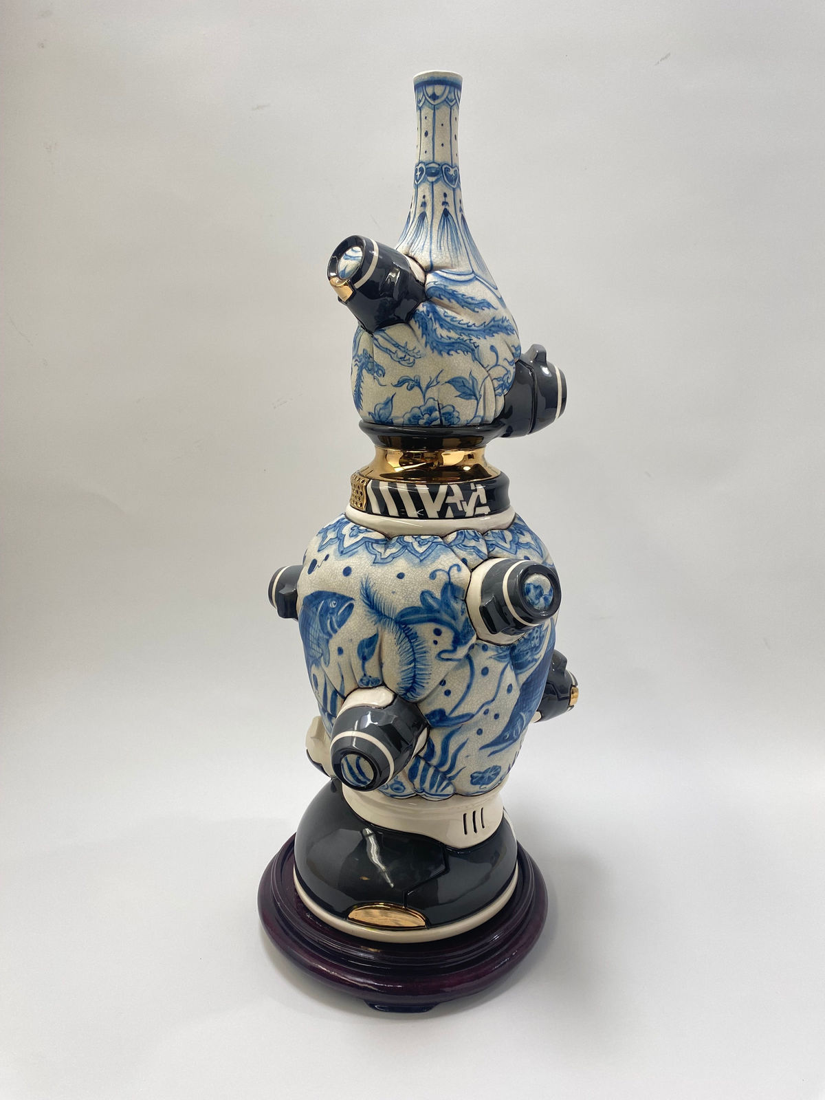 Manga Ormolu 4.0-aa, 2023 Signed on the bottom Ceramic and mixed media