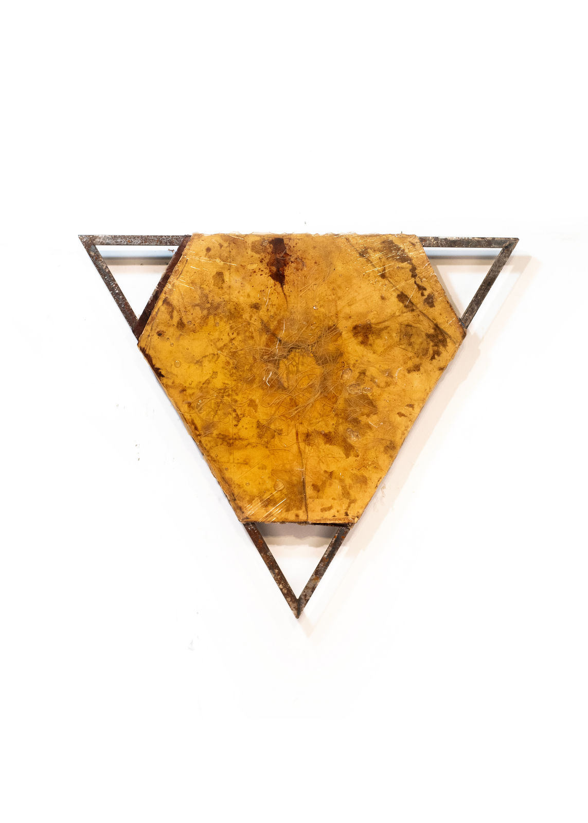 Ballistic grade Kevlar®, steel, rust, resin, fiberglass