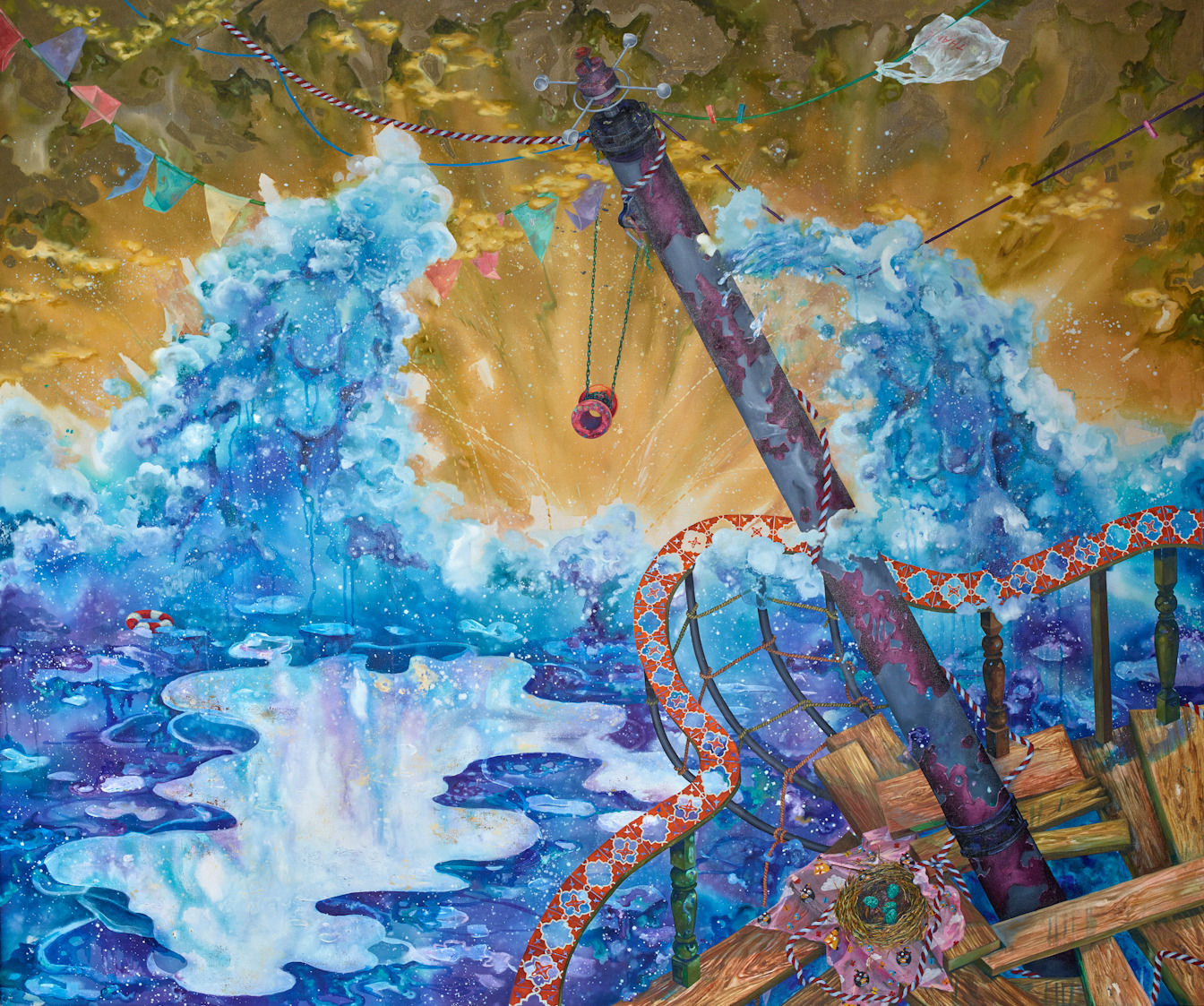 The young philospher, 2015 Signed on verso Oil and acrylic on canvas