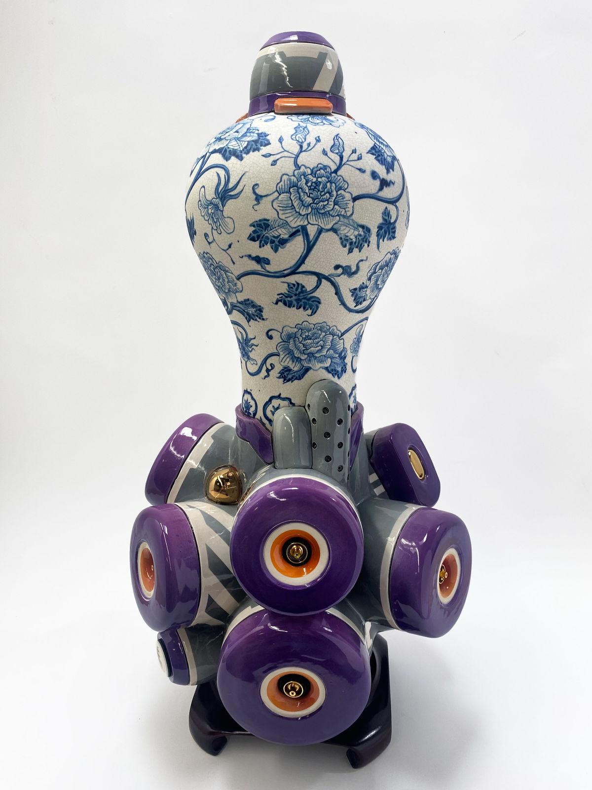 Manga Ormolu 2.0-aa, 2023 Signed on the bottom Ceramic and mixed media