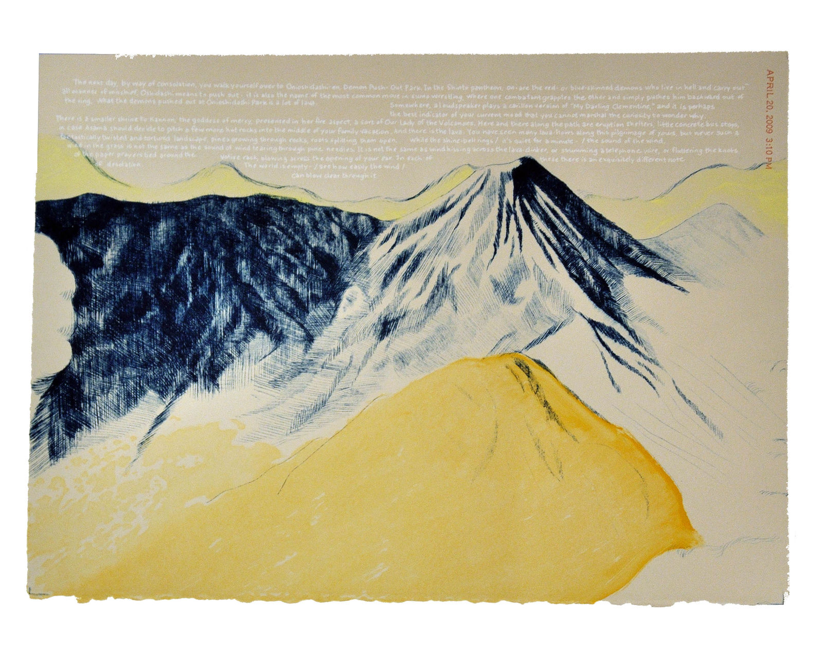 Serena Perrone, A Volcano Pilgrim in Exchange for Fire, 2010